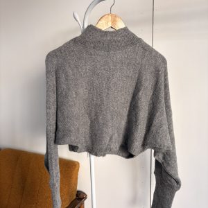 Pulovër Cable Knit Gri - (Masa M)