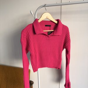 Pulovër Cropped Pink Polo