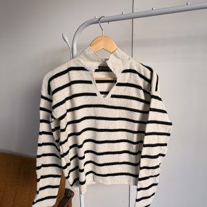 Pulovër Striped Cream/Black (Masa Standard)