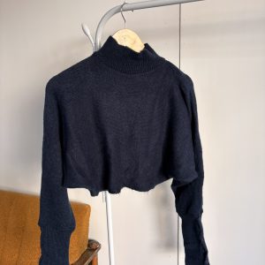 Pulovër Cropped Navy - (Masa S)