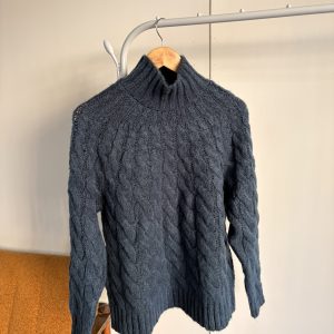 Pulovër Cable Knit Dark Grey - (Masa S)