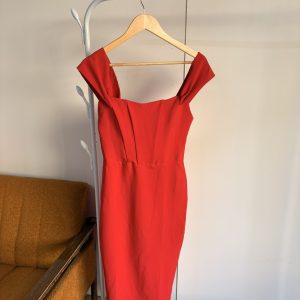 Fustan Midi Elegant Red - (Numri 36)